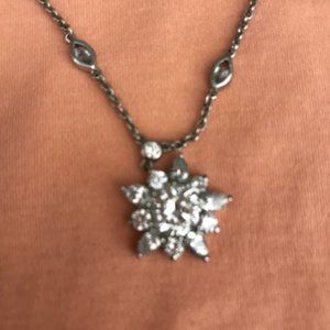 Silver and Crystal necklace